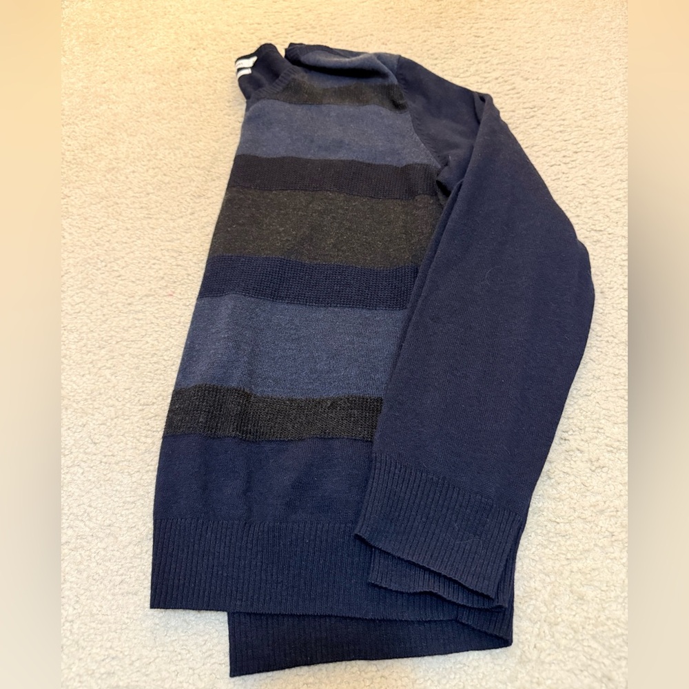 Calvin Klein Men's Blue and Black Crewneck Sweater